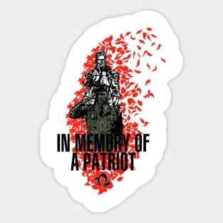 In Memory of a Patriot Sticker